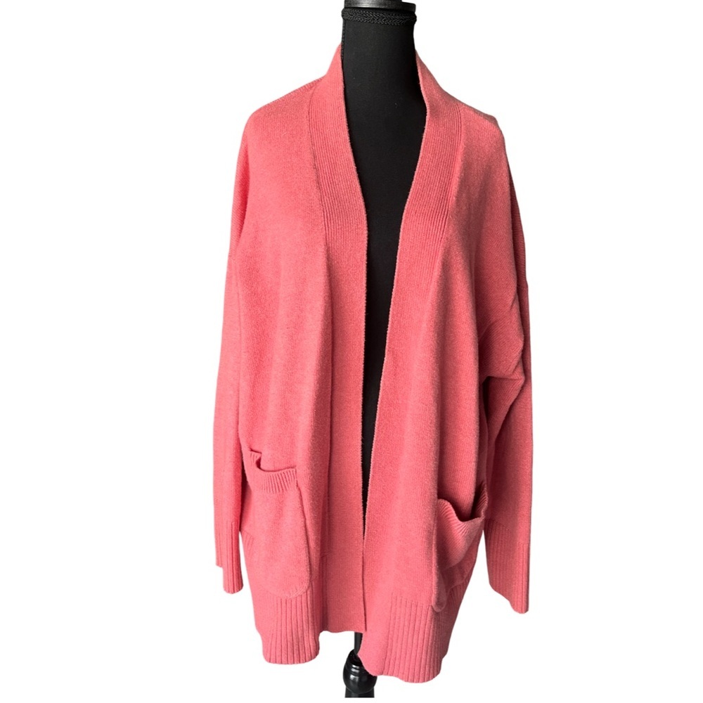 a new day Coral Open-Front Cardigan